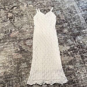 Chic Ivory Lace Maxi Dress